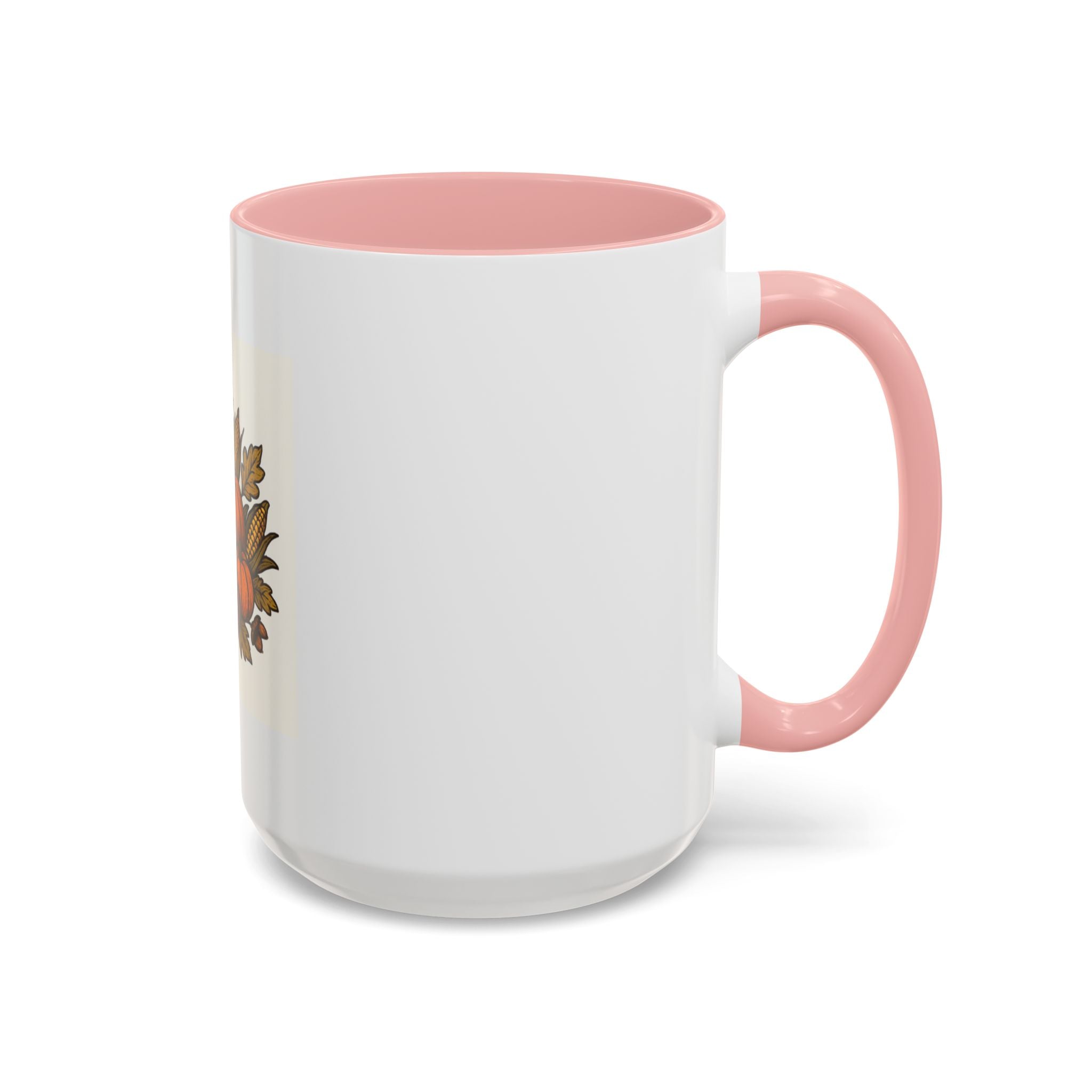 Thanksgiving Cornucopia Accent Coffee Mug Harvest Celebration