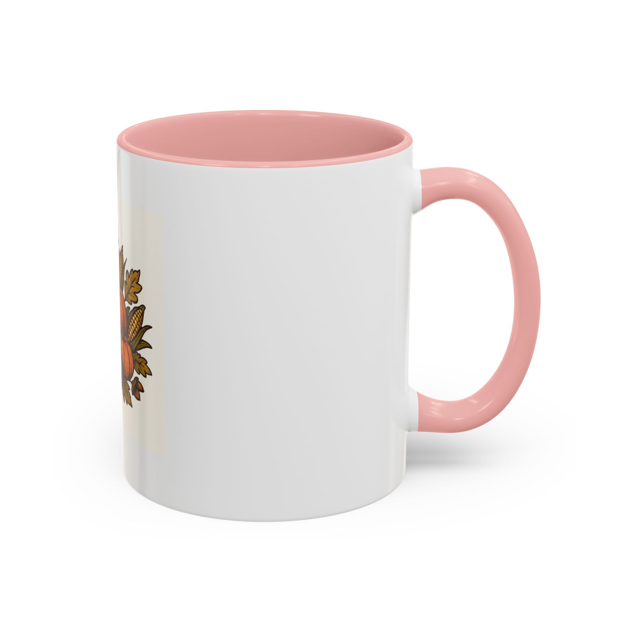 Thanksgiving Cornucopia Accent Coffee Mug Harvest Celebration