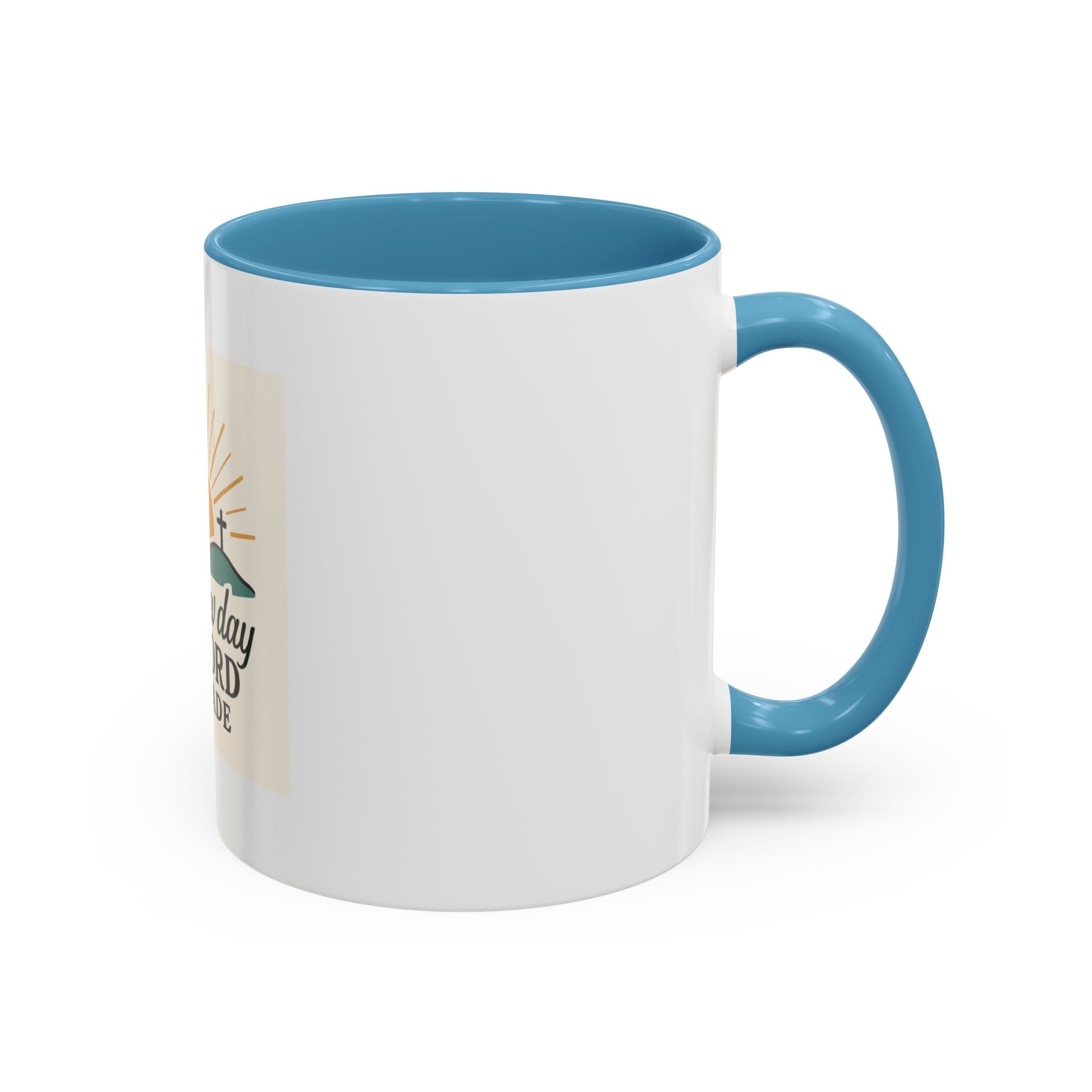 Inspirational Coffee Mug with Sunrise Design, Christian Gift Mug, It's a New Day, Joyful Morning Cup, Perfect for Encouragement