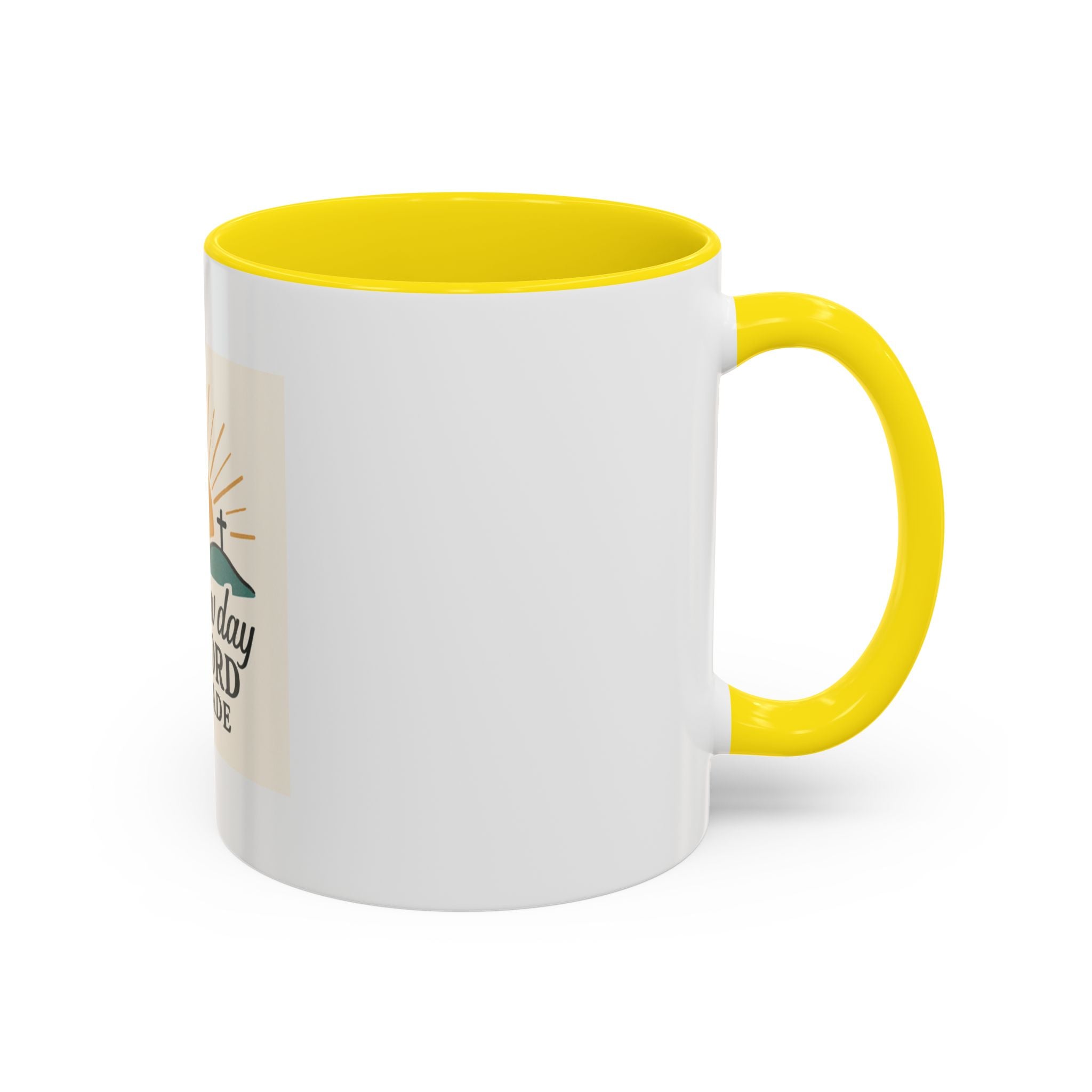 Inspirational Coffee Mug with Sunrise Design, Christian Gift Mug, It's a New Day, Joyful Morning Cup, Perfect for Encouragement