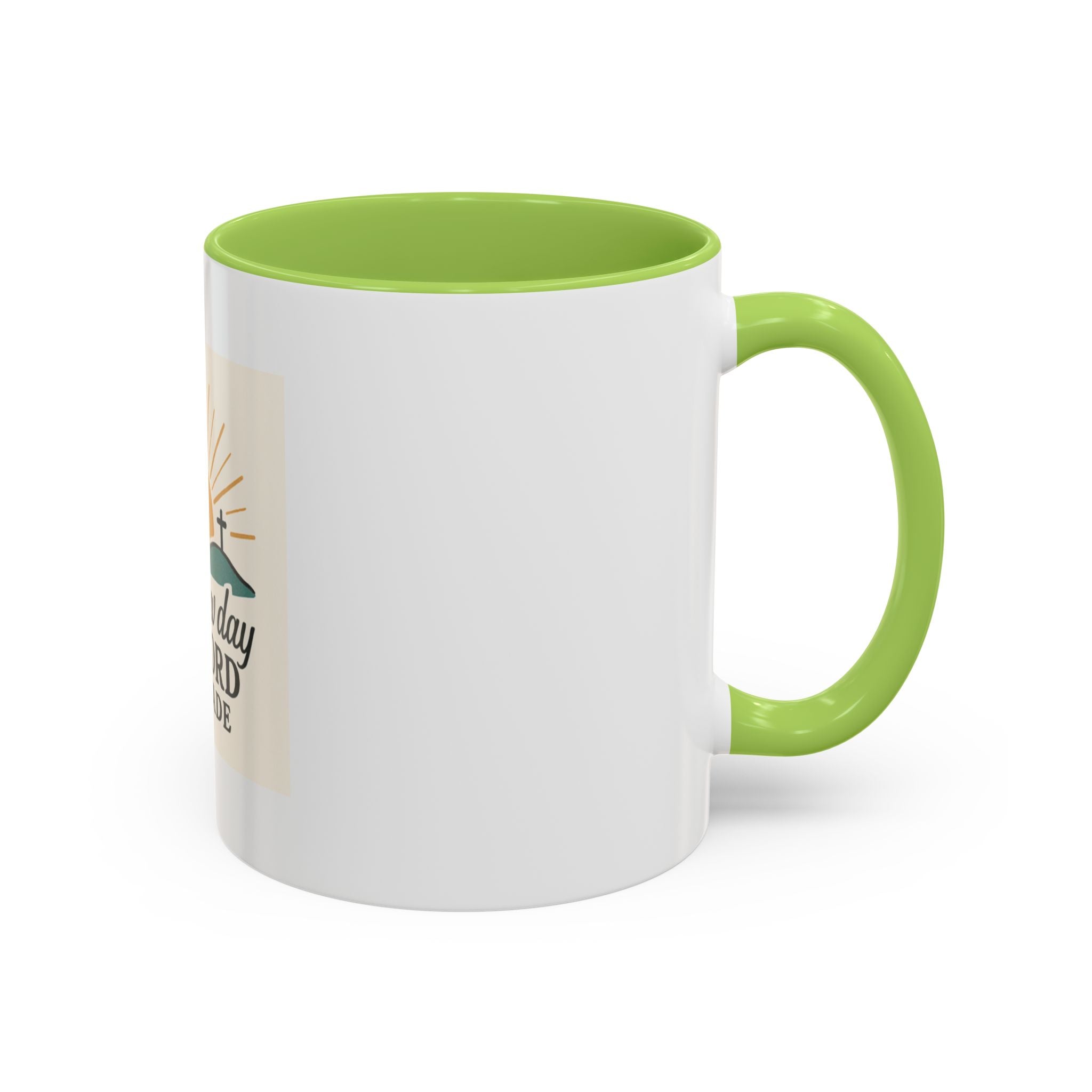 Inspirational Coffee Mug with Sunrise Design, Christian Gift Mug, It's a New Day, Joyful Morning Cup, Perfect for Encouragement