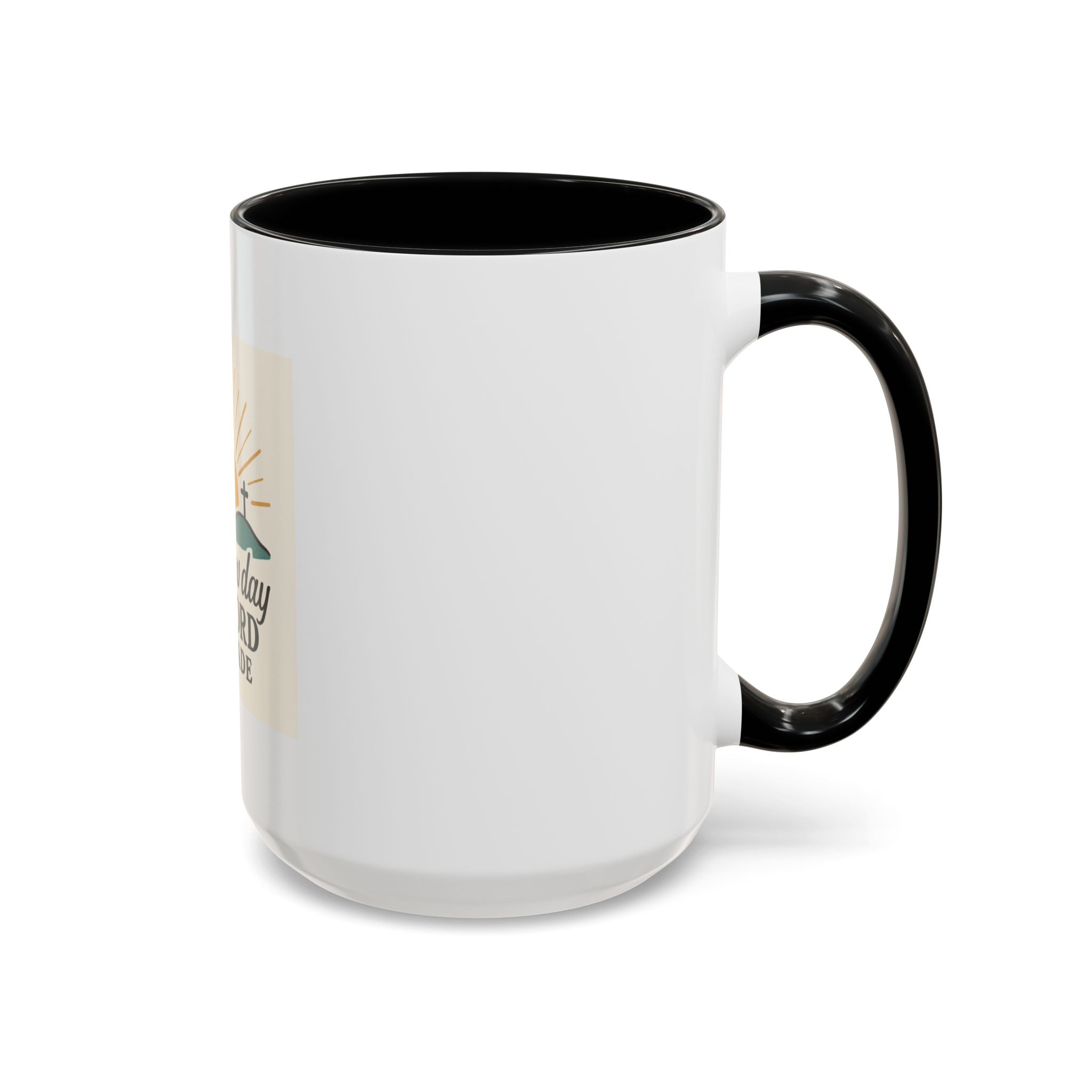 Inspirational Coffee Mug with Sunrise Design, Christian Gift Mug, It's a New Day, Joyful Morning Cup, Perfect for Encouragement