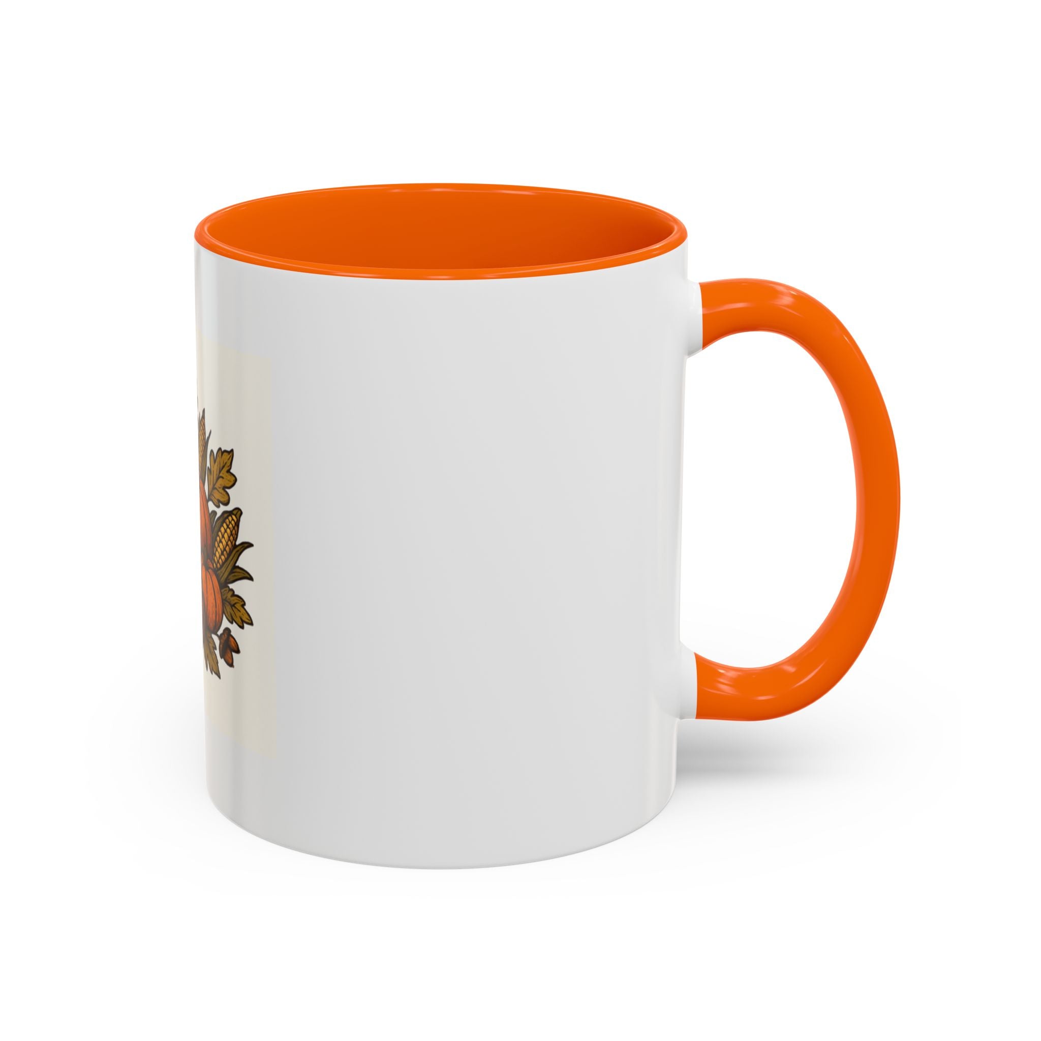 Thanksgiving Cornucopia Accent Coffee Mug Harvest Celebration