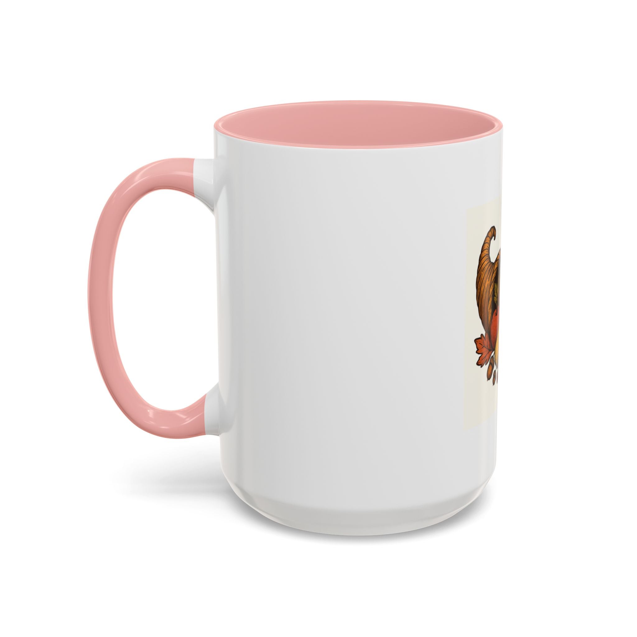 Thanksgiving Cornucopia Accent Coffee Mug Harvest Celebration