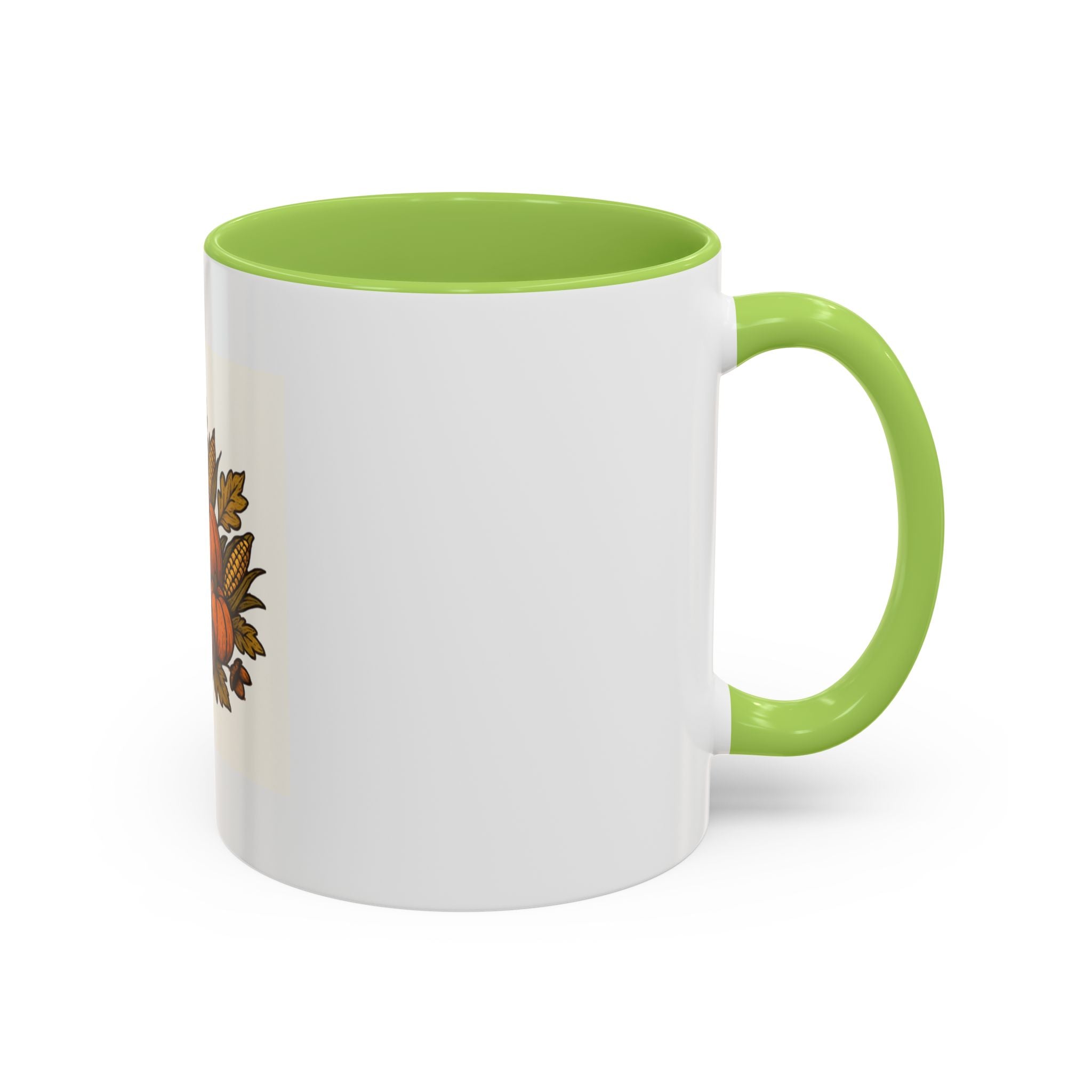 Thanksgiving Cornucopia Accent Coffee Mug Harvest Celebration