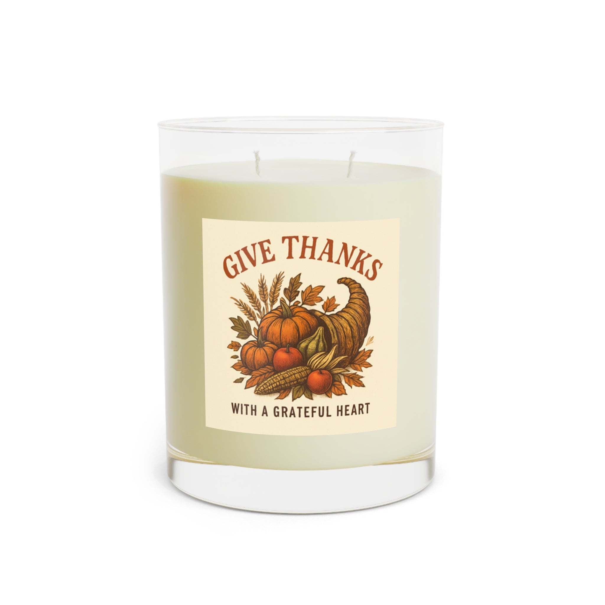Thanksgiving Scented Candle - Grateful Heart, Perfect for Fall Decor.