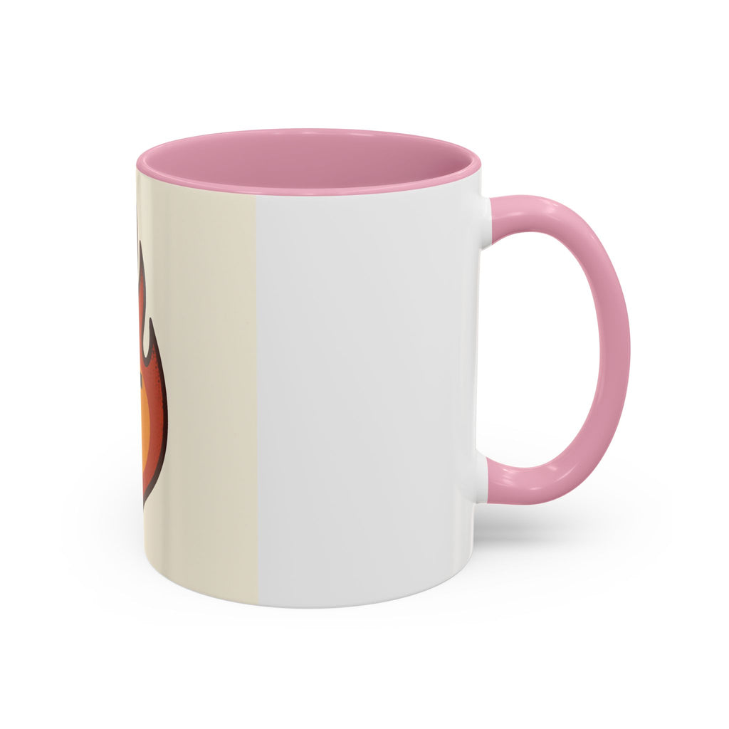 Faith-Inspired Colorful Mug with Flame Design