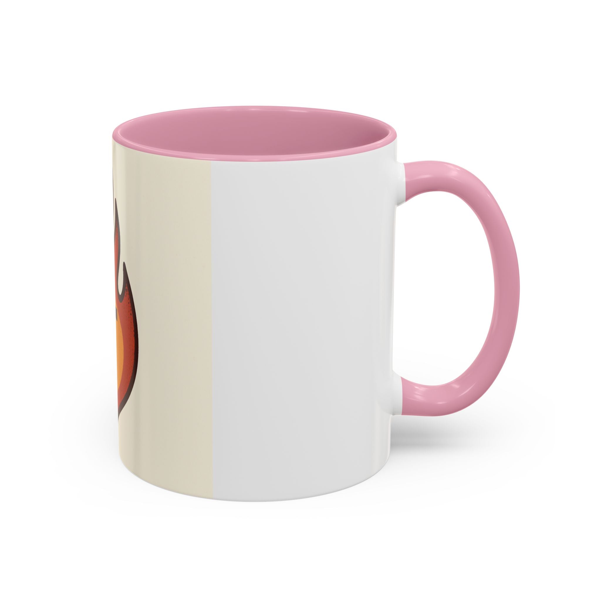 Faith-Inspired Colorful Mug with Flame Design