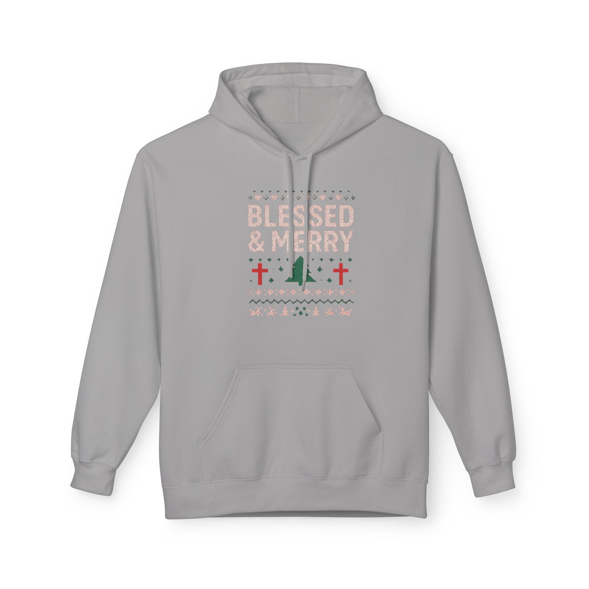 Blessed & Merry Christmas Sweatshirt – Faith-Inspired Holiday Hoodie