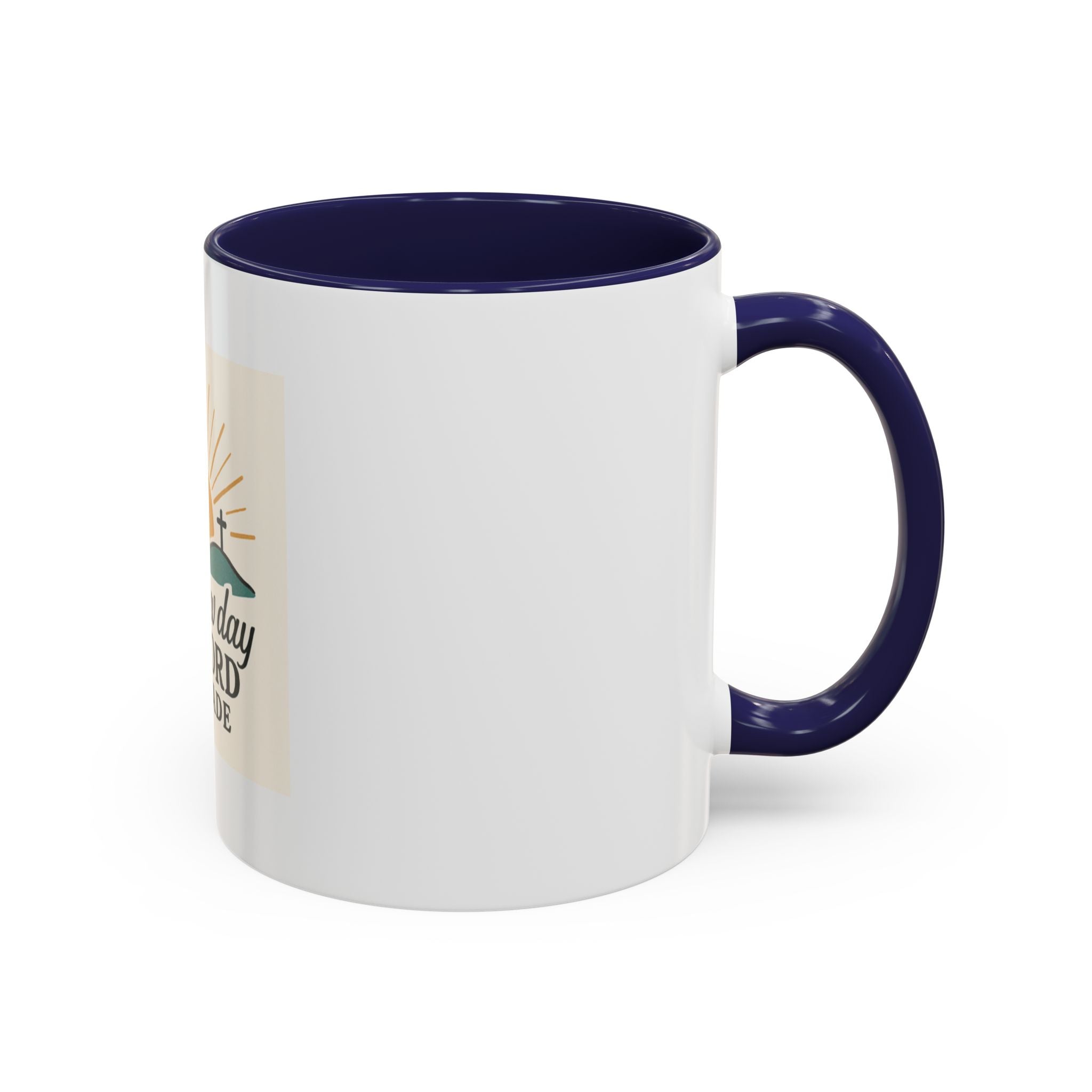 Inspirational Coffee Mug with Sunrise Design, Christian Gift Mug, It's a New Day, Joyful Morning Cup, Perfect for Encouragement