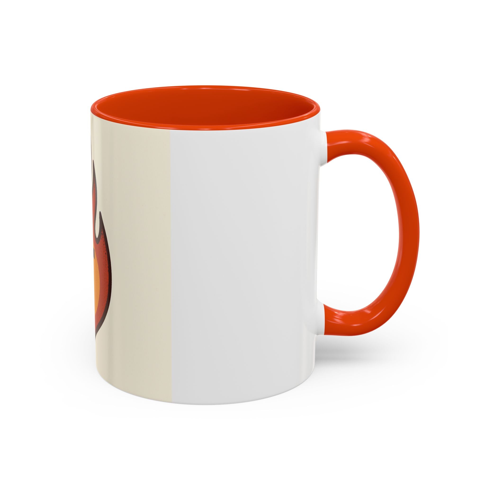Faith-Inspired Colorful Mug with Flame Design