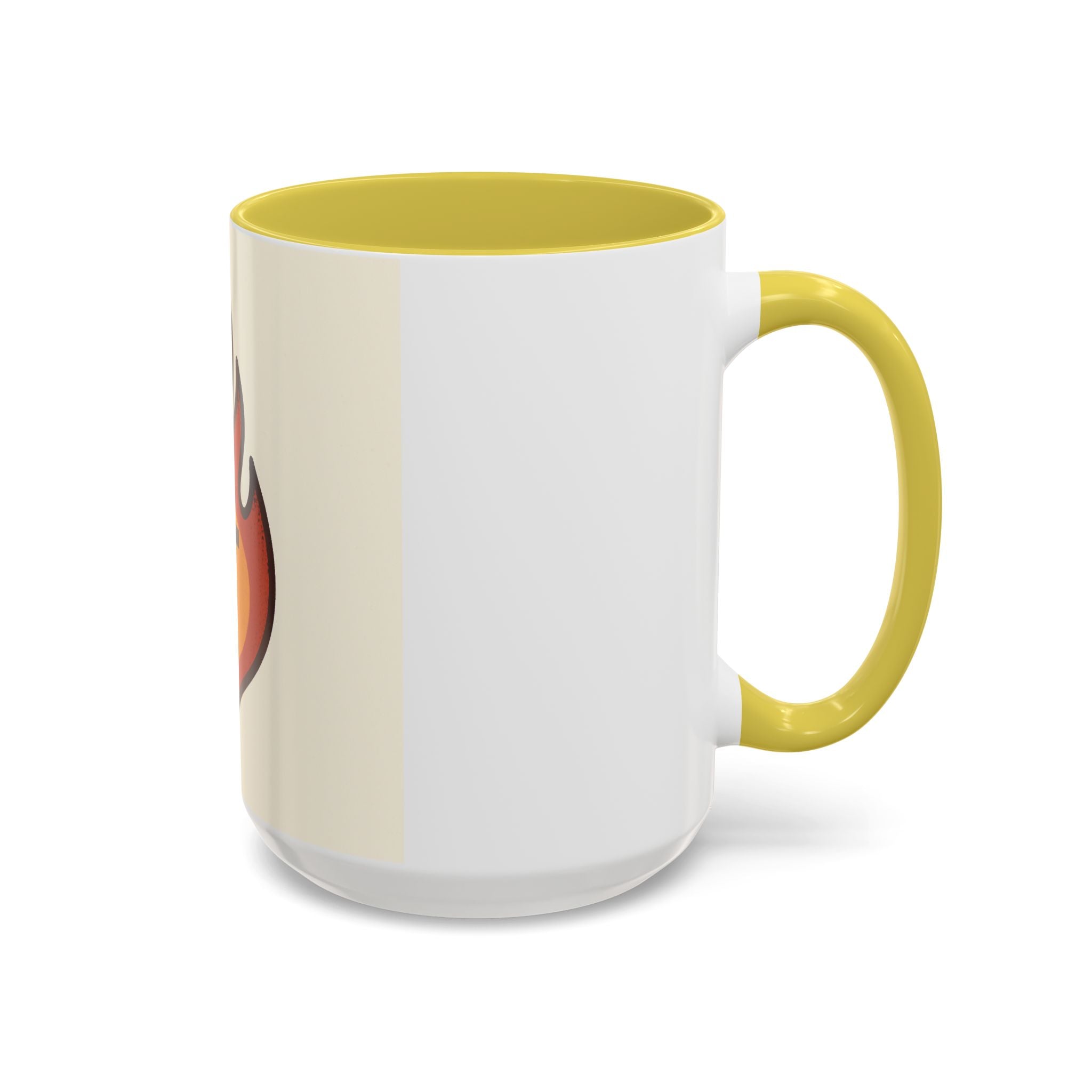 Faith-Inspired Colorful Mug with Flame Design