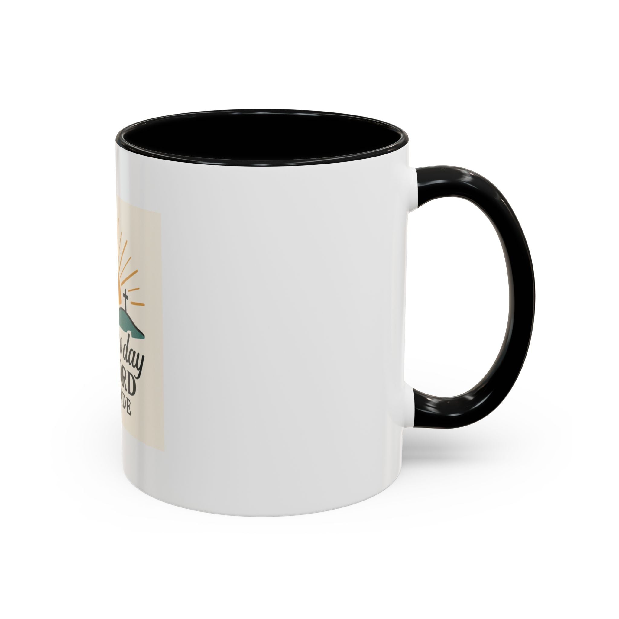 Inspirational Coffee Mug with Sunrise Design, Christian Gift Mug, It's a New Day, Joyful Morning Cup, Perfect for Encouragement