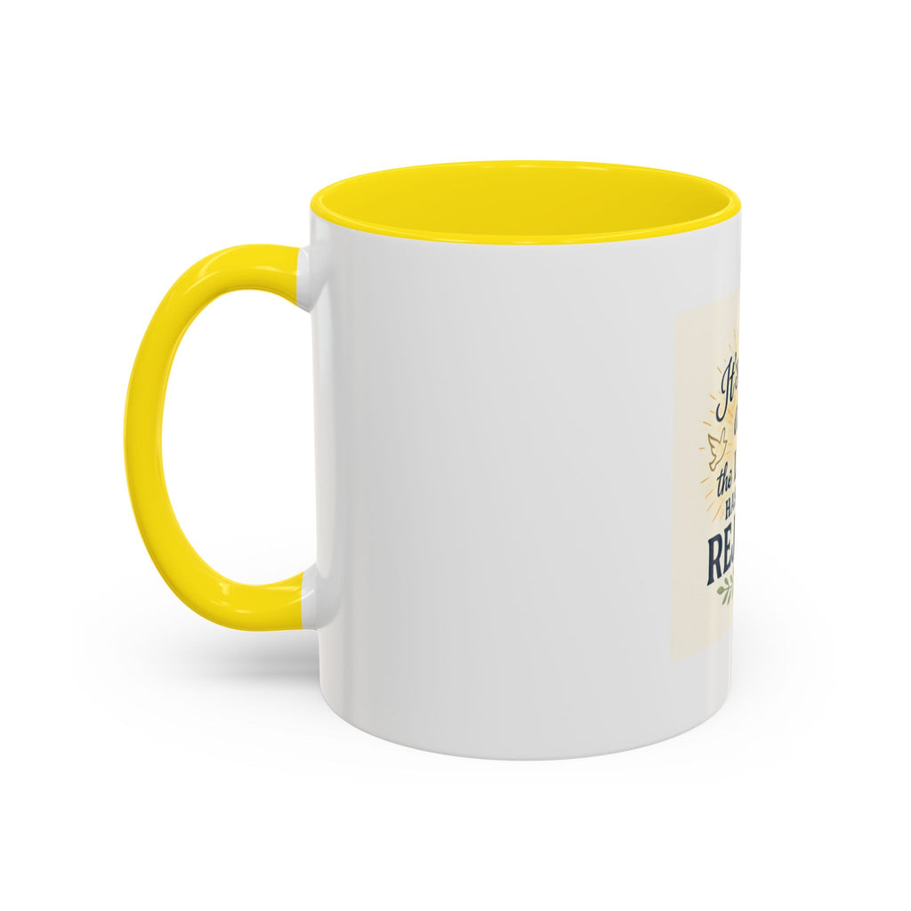 Inspirational Coffee Mug - "It's a New Day, Rejoice!" - Motivational Gift for Coffee Lovers, Faith & Daily Joy for home or office.