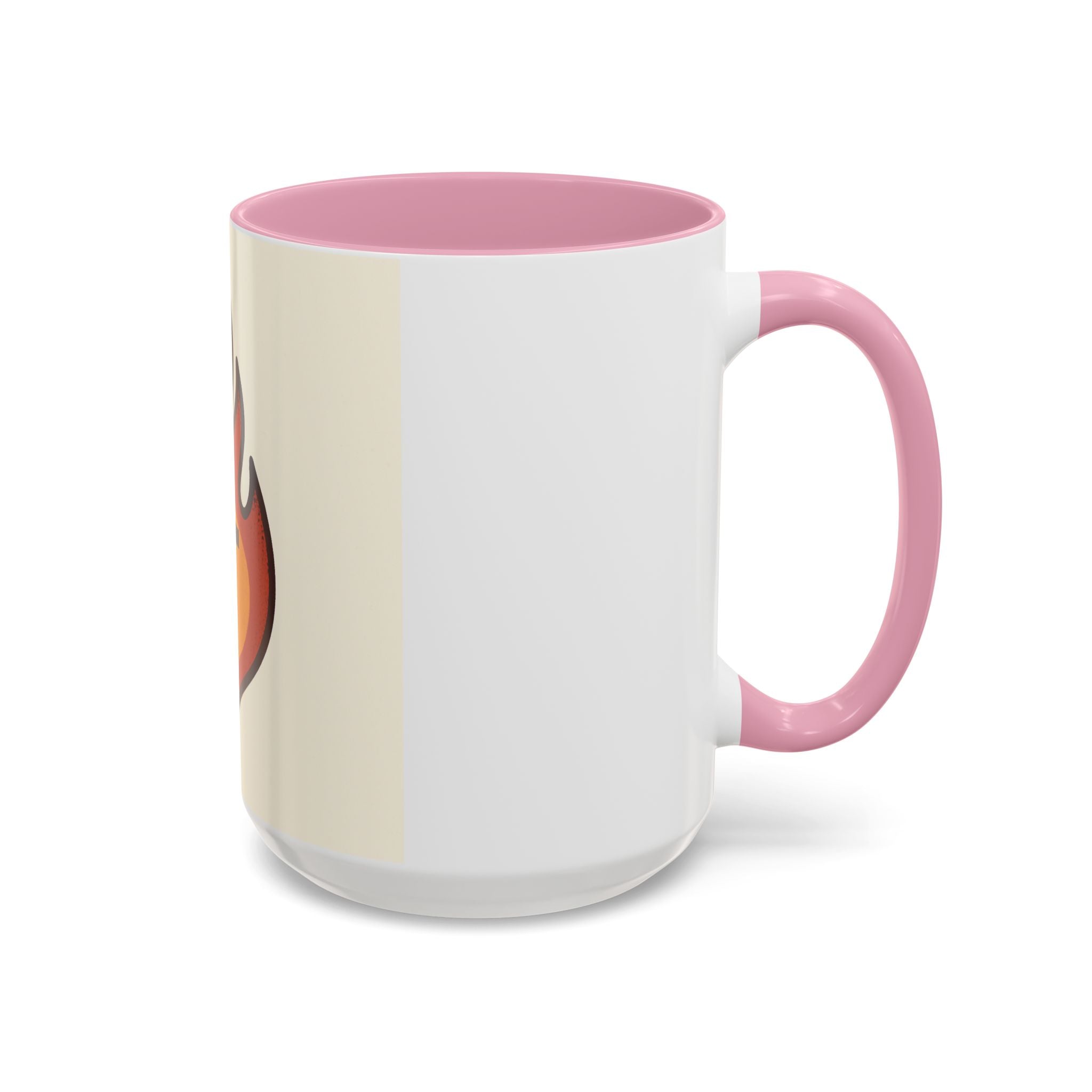Faith-Inspired Colorful Mug with Flame Design
