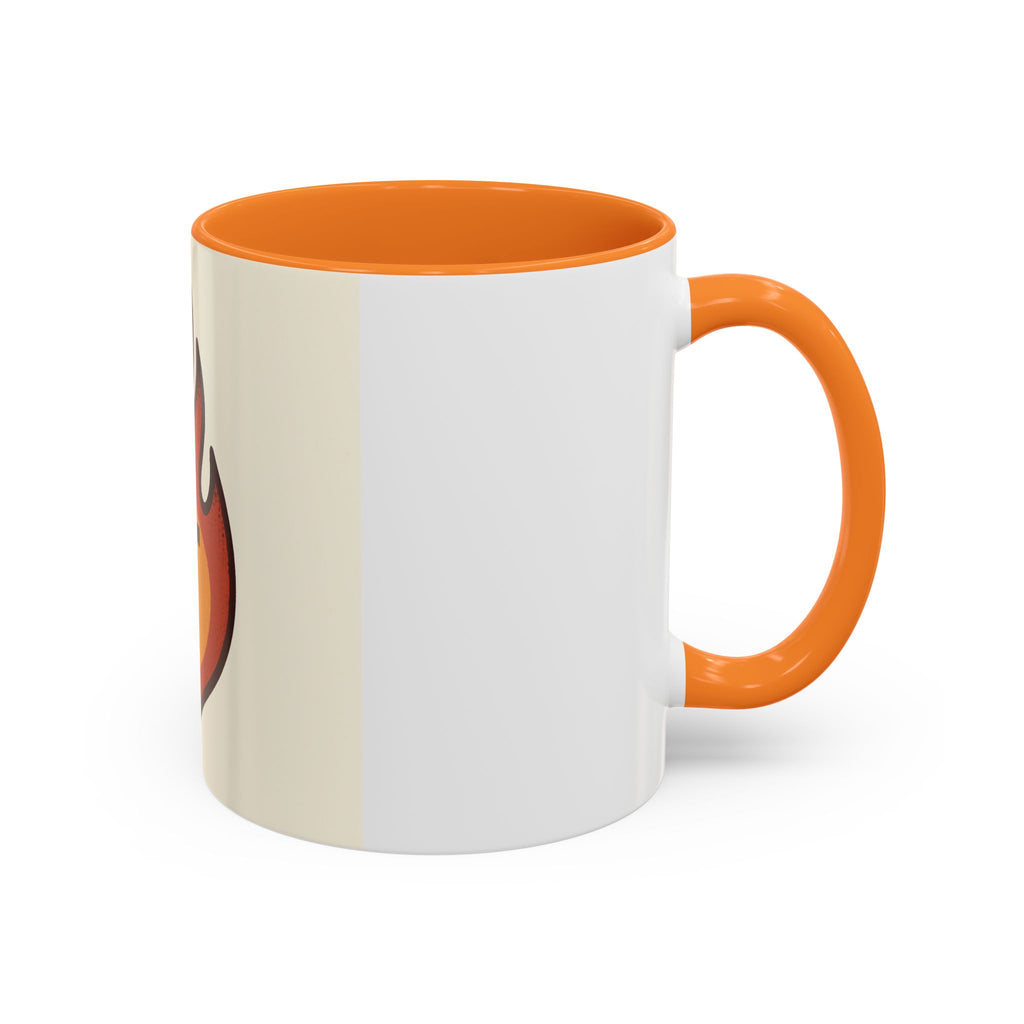 Faith-Inspired Colorful Mug with Flame Design