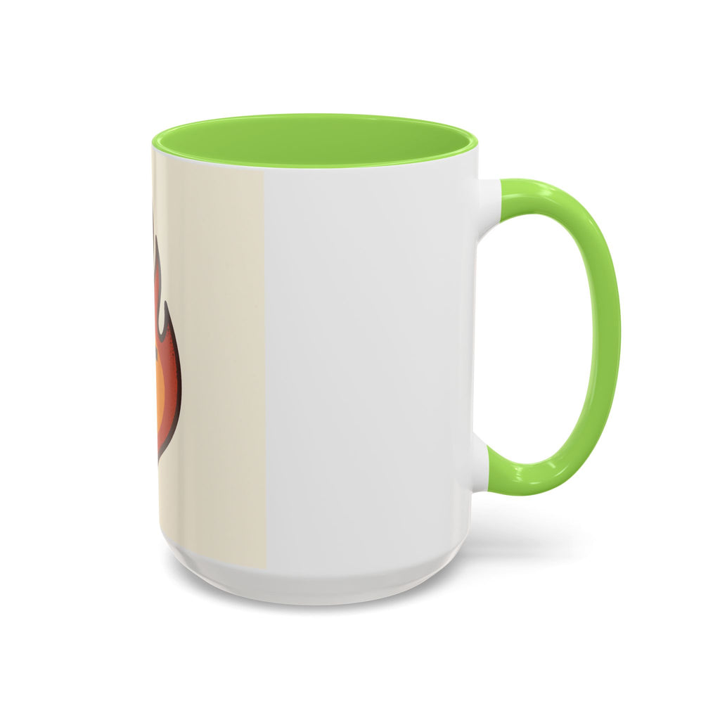 Faith-Inspired Colorful Mug with Flame Design