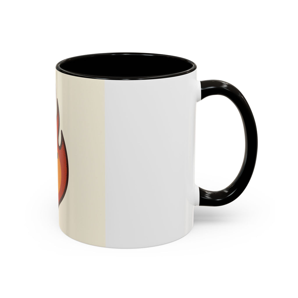 Faith-Inspired Colorful Mug with Flame Design