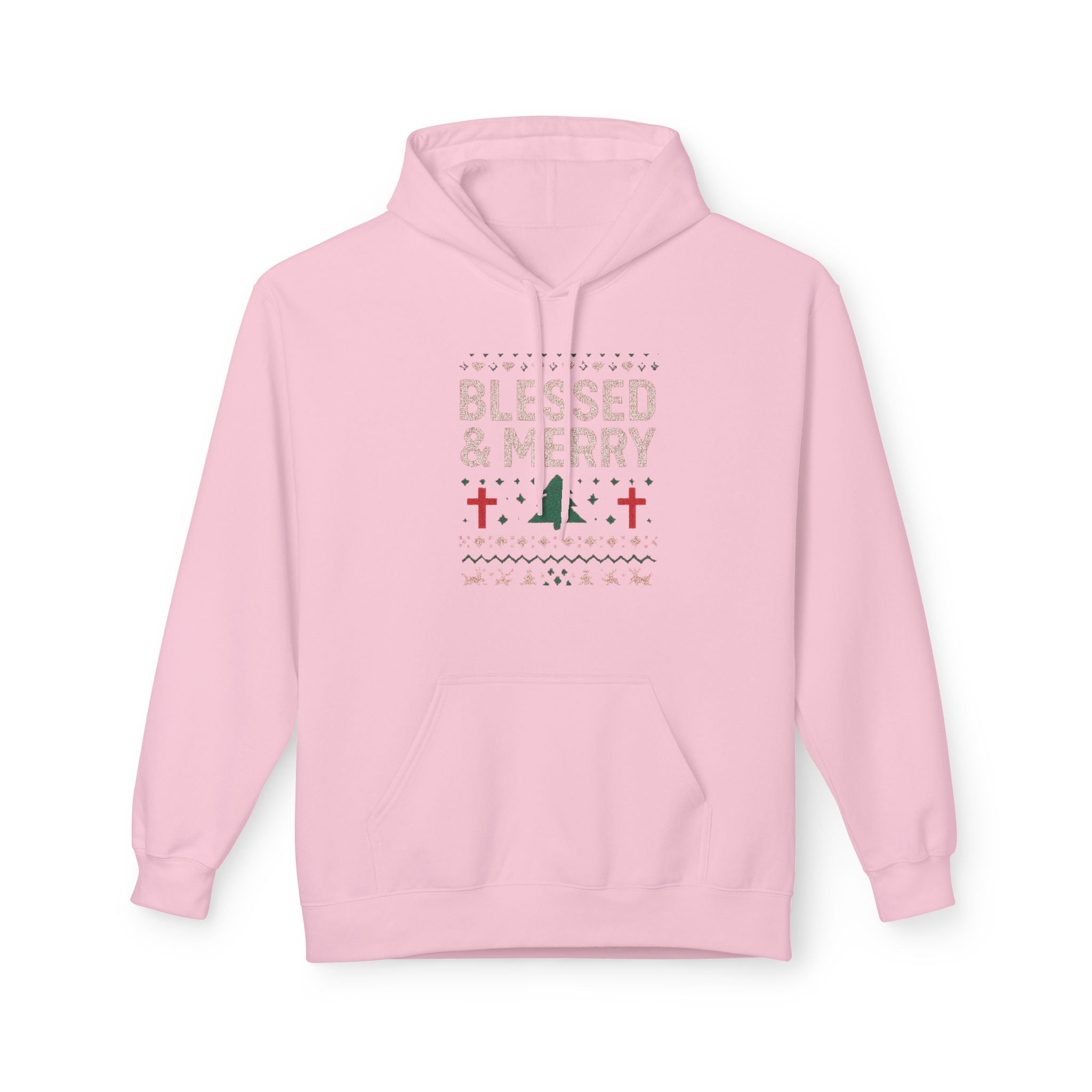 Blessed & Merry Christmas Sweatshirt – Faith-Inspired Holiday Hoodie