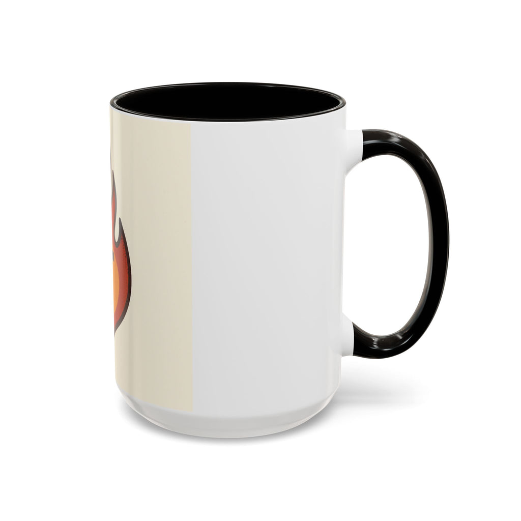 Faith-Inspired Colorful Mug with Flame Design