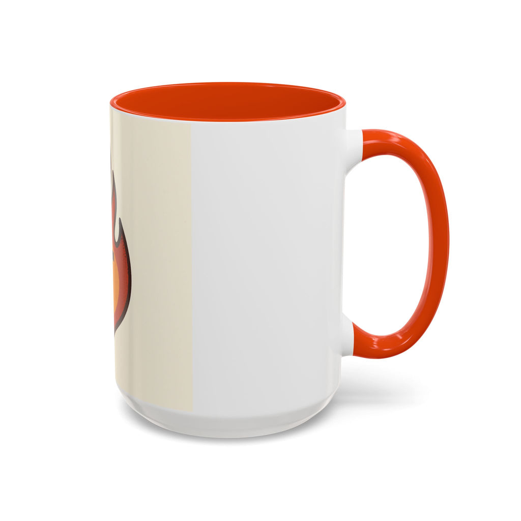 Faith-Inspired Colorful Mug with Flame Design